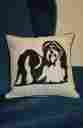 00450-98-016-d6 Curtain Chic Faithful Companions Shih Tzu Dog Pillow Cover 782776065789