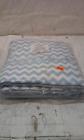 009243358114 Baby Doll Bedding Chevron Round Crib Set Blue