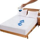 00b073vjktw3 Twin Waterproof Mattress Protector Hypoallergenic Cotton Vinyl Free Cover Topper