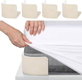 0101068 Fba 744759987525 4 Pcs Bed Sheet Holder - Fasteners Keepers Heavy Duty Tightener