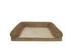 086268011996 Canine Creations Pebble Mink Rectangle Bolster Pet Bed 36 By 27 Bamboo