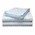 11-800estblu121 Echelon Home 800 Thread Count Egyptian Cotton Stripe Pillow Cases Set Of 2