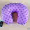 131085 Shape Microbead Pillow Living Solutions Comfortable Purple Polka Dot U Contour 049022696037