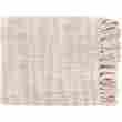 31319282 150cm Us Home 120cm X Summertime Breeze Snow White And Tan Fringed Throw Blanket Shippi 0762152773446