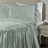 16t004013 Lush Decor Blue Ravello Pintuck Ruffle Skirt Bedspread 848742082980