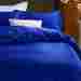 1800tc Living Furniture Egyptian Cotton 17 Pocket 3 Pc Royal Blue Twin Xl Bedding Set Bed Sheet