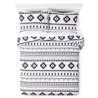 24013528 White New Black Printed Comforter Xhilaration 490601006370