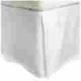 300twbs Impressions Slwh 300 Twin Bed Skirt Egyptian Cotton Solid White 855031005209