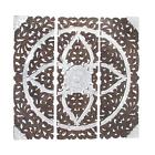 7586474 30934 Benzara Wood Aluminum Wall 758647309344