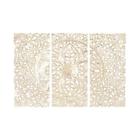 7586478 30936 Benzara Wood Wall Panel Set