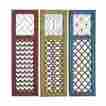 8373031 34934 Benzara Fancy Wood Metal Wall Panel Assorted 837303349341