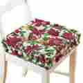 36784 Collections Etc Poinsettia Tufted Cushion