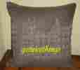 374648 Sqaure Accent Decorative Pillow Cover Iosis For Yves Delorme New Rive Gauche Paris Embroidery Linen Square