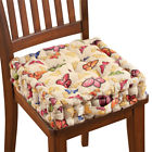 37546 Collections Etc Butterfly Tufted Chair Cushion Brown By 191121042595