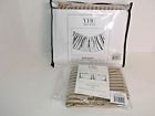 37919 Vhc Brands Kendra Stripe Black Pillow Case Set Queen Bedskirt
