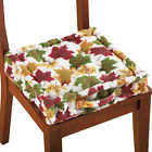 39676 Collections Etc Autumn Leaves Tufted Chair Cushion By 191121067628