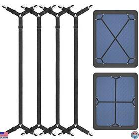 B08jgcv9bc 3m Adjustable Bed Sheet Holder Straps Elastic Crisscross Fasteners 2 Set/4pcs