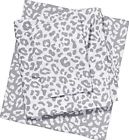 3pieces Pink Gray Leopard Victoria Secret Twin Xl Sheet Set Pillowcase Print Nip