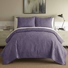 3qlcembg-plw-kg Allure Contrast Embroidered Quilt 645470188812