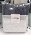 414237640005 Restoration Hardware Stonewashed Belgian Linen King Cover Dusk