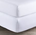 414238350002 Restoration Hardware Italian Sateen Cover Queen White