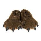 43321 Wishpets Piece Furry Grizzly Bear Slipper Set