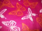 45x30 Home Made Pink With Butterflies Toddler Prechool Blanket Personalized Fleece