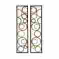 7586471 48574 Benzara Astonishing 2 Assorted Metal Wall Panel 758647485741
