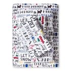 50689221 Evergreen New Flannel Sheet Set King Message Print 490622607174