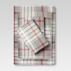 52215305 Threshold New Flannel Sheet Set California King Gray 490622611126