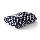 52466104 Biddeford Blankets New Microplush Electric Throw Navy Ikat 657812154898