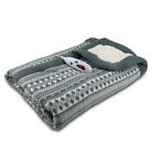 53589693 Biddeford Blankets New Sweater Electric Throw Fair Isle 657812161209
