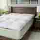 55300-6 Unbranded Luxurious Super Snooze Baffled Featherbed Mattress Topper Queen 230 Thread Count 704660733956