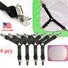602299579382 Unbranded Fitted Bed Mattress Sheet Clips Grippers Strap