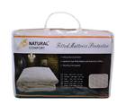 637776680770 Natural Comfort Fitted Mattress Protector Queen White