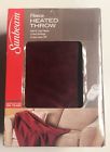 68191 Sunbeam Fleece Heated Throw Blanket Box Damaged 027045768191