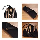 6955114961607a Bamboomn Travel Utensils With Rayon From Bamboo Washcloth 6955114961607