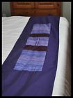 Kn-04c 71 Handmade Runner- Bed Cotton Purple-approximately 20 Polyester