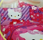 7355868466 Hello Kitty Raining Flowers Sanrio Franco Sheet Set Bedding Accessories Full Size New