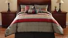 735732362101 No Brand Mainstays Preston Red Geometric Bedding Comforter