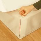736425455674 Huys-matte Satin Huys Bed Ruffle Ivory