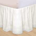 736425460074 Huys-embroidery Huys Bed Ruffle Ivory