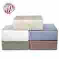 736425463426 500tc Scroll Solid Pillowcase Pair Blue