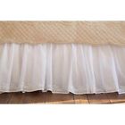 2208cdais-t 75 18 Bedskirt Cream 39 Twin . Dot Daisy Linens Taylor