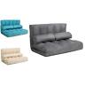 796914885078 Unbranded Foldable Beige Floor Adjustable Lounge Couch