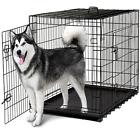 840345100290 Oxgord 48 Xxxl Dog Crate Double-doors Folding Metal W