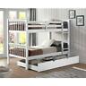 842158105431 Walker Edison Furniture Solid Wood Twin Bunk Bed