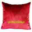 844508 Square Decorative Accent Pillow Cover Iosis For Yves Delorme Velvet Dark Red Berlingot Carmin New