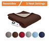 861072 Perfect Fit Sertaheated Micro Fleece And Sherpa Throw 038533861072