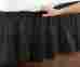96630 S Etc Elastic Bed Wrap Ruffle Skirt Queen King Black Skirts 842022138947
